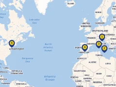 Mapa plavby