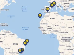Mapa plavby