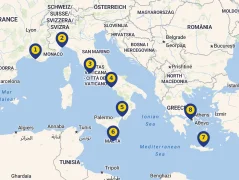 Mapa plavby
