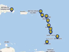 Mapa plavby