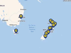 Mapa plavby