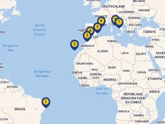 Mapa plavby