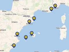 Mapa plavby