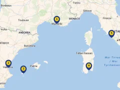 Mapa plavby