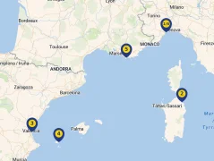 Mapa plavby