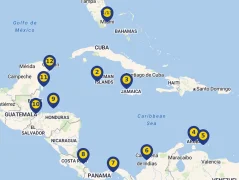 Mapa plavby