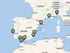 Mapa plavby