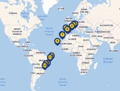 Mapa plavby