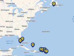 Mapa plavby