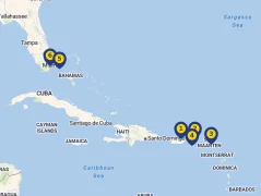 Mapa plavby