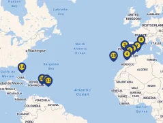 Mapa plavby