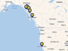 Mapa plavby