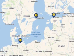 Mapa plavby