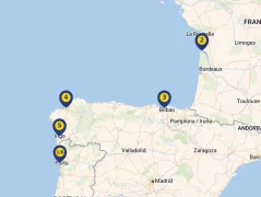 Mapa plavby