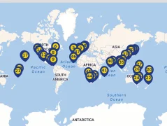 Mapa plavby