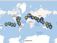 Mapa plavby