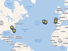 Mapa plavby