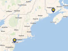 Mapa plavby