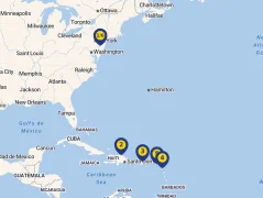 Mapa plavby