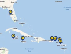Mapa plavby