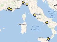 Mapa plavby