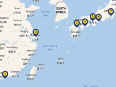 Mapa plavby