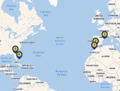 Mapa plavby
