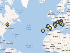 Mapa plavby