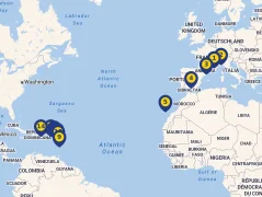 Mapa plavby