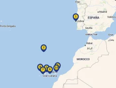 Mapa plavby