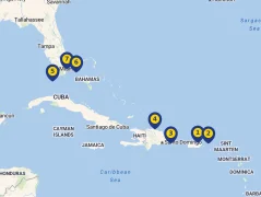 Mapa plavby