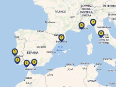 Mapa plavby